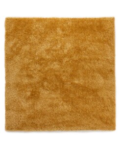 Square velvet rug - Posh gold - overzicht