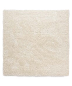Square velvet rug - Posh white - overzicht