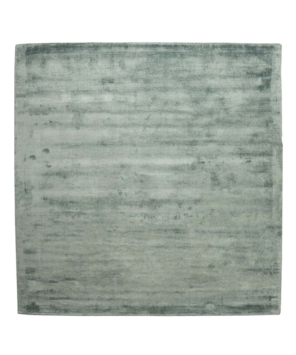 Square viscose rug - Glamour azure blue - overzicht