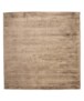 Square viscose rug - Glamour brown - overzicht, thumbnail