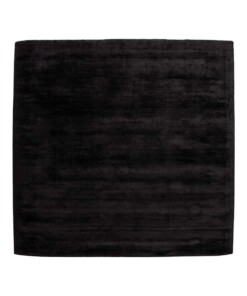 Square viscose rug - Glamour black - overzicht, thumbnail