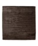 Square viscose rug - Pearl dark brown - overzicht, thumbnail