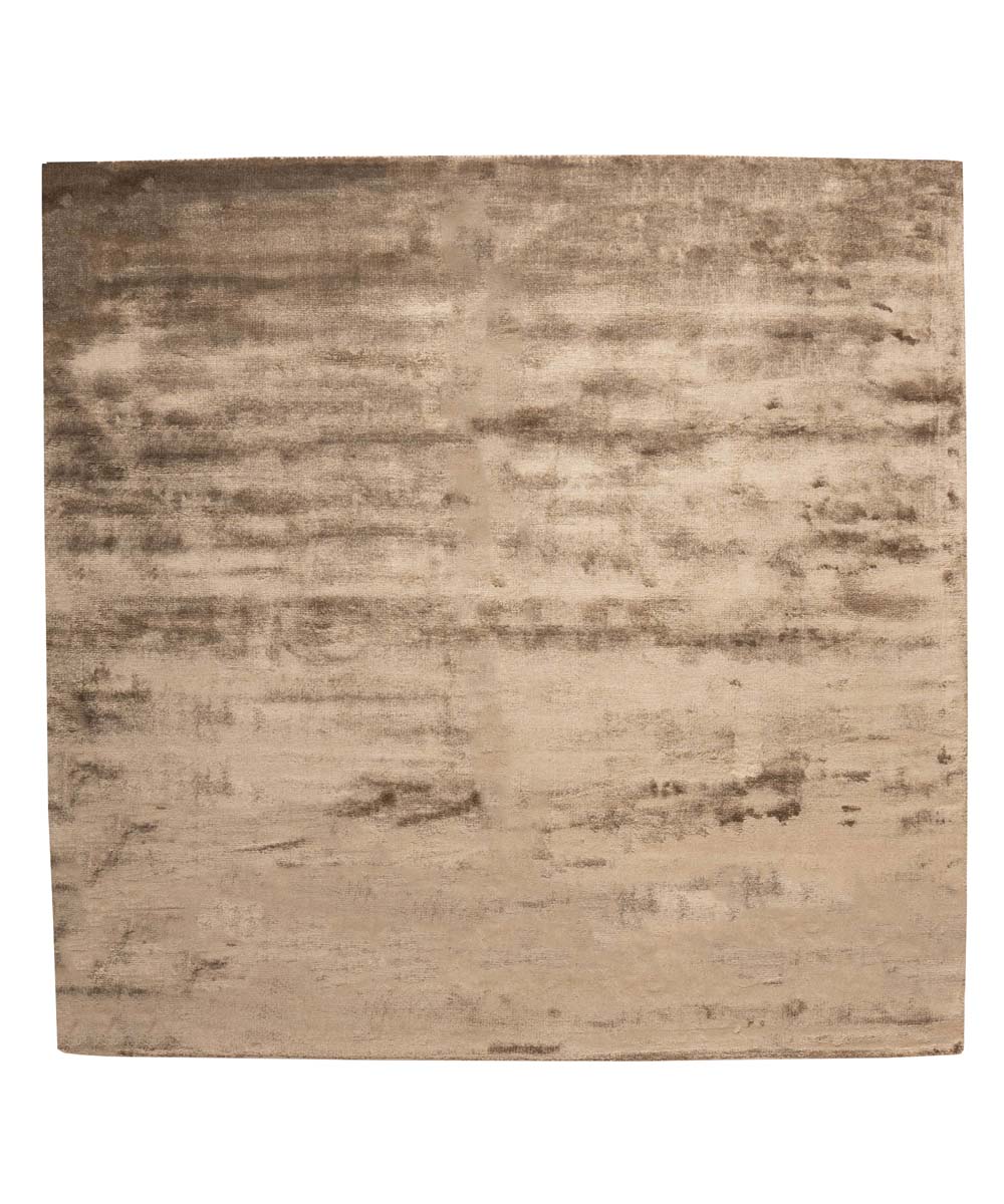 Square viscose rug - Pearl brown - overzicht, thumbnail