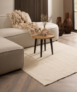 Square wool rug - Ulstein white