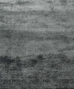 Oval viscose rug - Glamour blue - close up