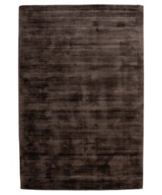 Viscose rug - Glamour dark brown - overzicht, thumbnail