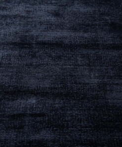 Square viscose rug - Glamour navy blue - close up, thumbnail