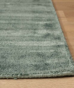 Viscose rug - Glamour azure blue - close up, thumbnail