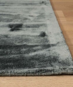 Viscose rug - Pearl blue - close up, thumbnail