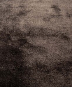 Viscose rug - Pearl dark brown - close up