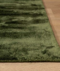 Viscose rug - Pearl green - close up, thumbnail
