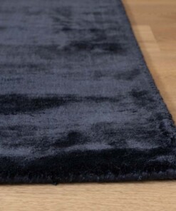 Viscose rug - Pearl navy blue - close up, thumbnail