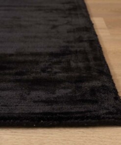 Viscose rug - Pearl black - close up, thumbnail