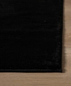 Velvet rug - Flair black - close up, thumbnail