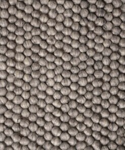 Wool rug - Fjell light grey - close up, thumbnail