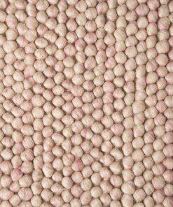 Wool rug - Fjell cream/pink - close up, thumbnail Wool rug - Fjell cream/pink - close up, thumbnail