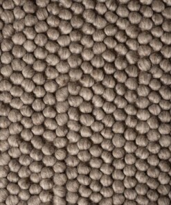 Wool rug - Fjell sand color - close up, thumbnail