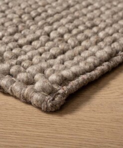 Wool rug - Fjell sand color - close up