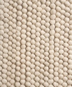 Wool rug - Fjell white - close up, thumbnail
