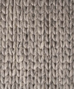 Wool rug - Hyssing light grey - close up, thumbnail