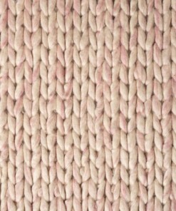 Wool rug - Hyssing cream/pink - close up, thumbnail