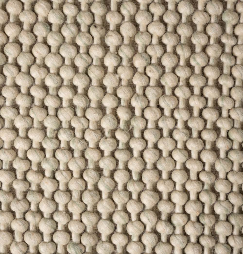 Wool rug - Løkke mint green - close up Wool rug - Løkke mint green - close up