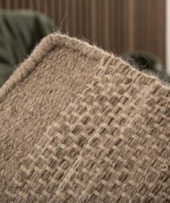 Square wool rug - Ulstein natural/grey