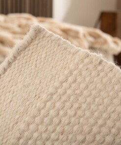 Square wool rug - Ulstein white