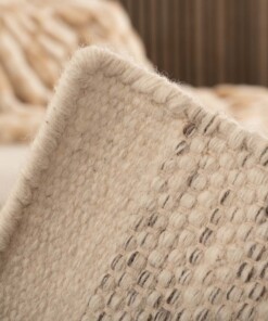 Square wool rug - Ulstein white/grey