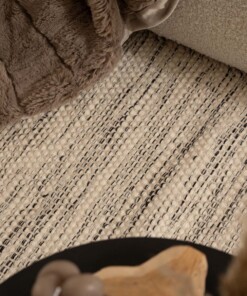 Wool rug - Ulstein white/black