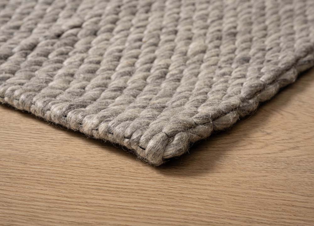 Wool rug - Vridning light grey - close up Wool rug - Vridning light grey - close up
