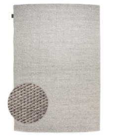Wool rug - Vridning light grey - overzicht, thumbnail