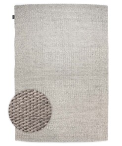 Wool rug - Vridning light grey - overzicht, thumbnail Wool rug - Vridning light grey - overzicht, thumbnail
