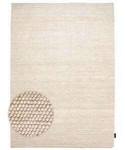Wool rug - Fjell white - overzicht, thumbnail
