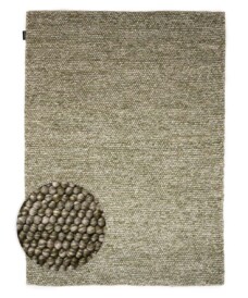 Wool rug - Fjell olive green - overzicht, thumbnail