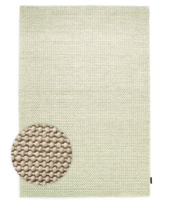 Wool rug - Løkke mint green - overzicht
