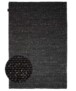 Wool rug - Løkke black - overzicht, thumbnail