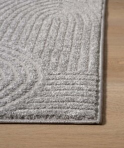 Scandinavian rug - Contour Bend grey - close up, thumbnail