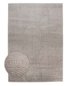 Scandinavian rug - Contour Bend grey - overzicht, thumbnail