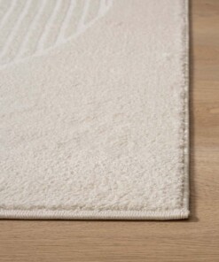 Scandinavian rug - Contour Circle cream - close up, thumbnail