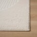 Square Scandinavian rug - Contour Circle cream - close up, thumbnail