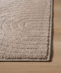 Scandinavian rug - Contour Curve beige - close up, thumbnail
