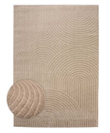 Scandinavian rug - Contour Curve beige - overzicht, thumbnail