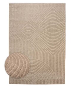 Scandinavian rug - Contour Curve beige - overzicht
