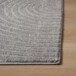 Square Scandinavian rug - Contour Curve grey - close up, thumbnail