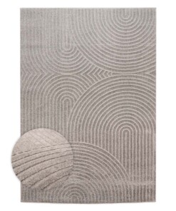 Scandinavian rug - Contour Curve grey - overzicht
