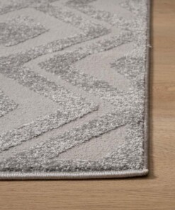 Scandinavian Rug - Contour Diamond Grey - close up, thumbnail