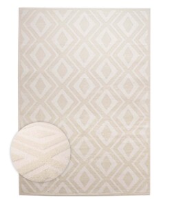 Scandinavian rug - Contour Diamond cream - overzicht, thumbnail
