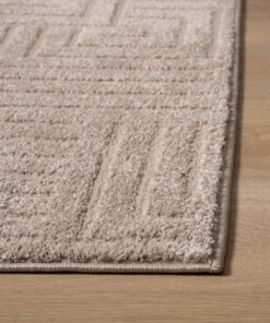 Scandinavian Rug - Contour Gem Beige - close up, thumbnail