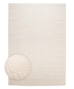 Scandinavian rug - Contour Gem cream - overzicht, thumbnail